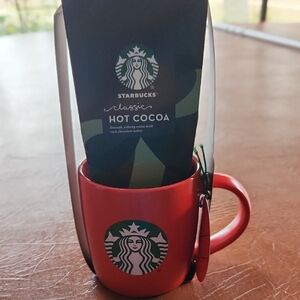 Starbucks Red Mug with Classic Hot Cocoa Set